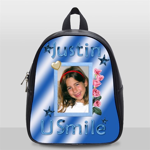 Justin U Smile Small School Bag By Deborah Front