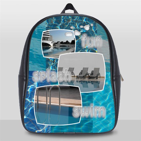 Splash Swim Bag Large School Bag Back Pack By Catvinnat Front