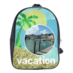 Vacation large school bag back pack - School Bag (Large) Vacation large school bag back pack - School Bag (Large)
