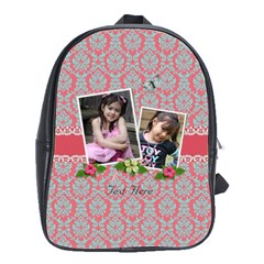 School Bag (Large) - Flowers and Lace