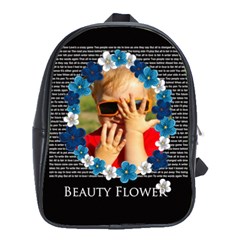 beauty flower - School Bag (Large) beauty flower - School Bag (Large)
