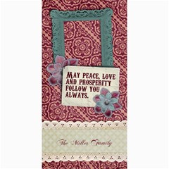 Peace, Love/holiday 4x8 Photo Card