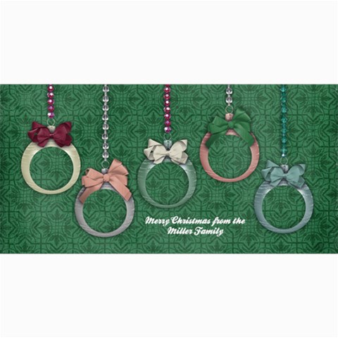 Christmas Ornaments 8 x4  Photo Card - 1