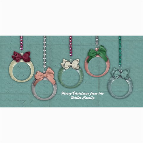 Christmas Ornaments 8 x4  Photo Card - 10