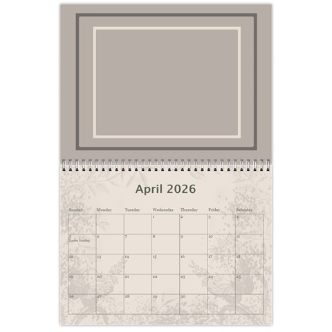 Coffee And Cream (any Year) 2026 Calendar By Deborah Apr 2026