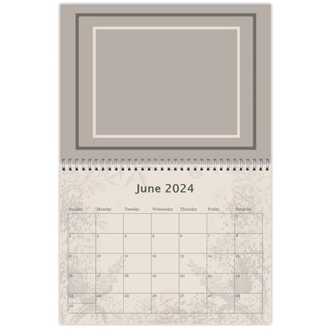 Coffee And Cream (any Year) 2024 Calendar By Deborah Jun 2024