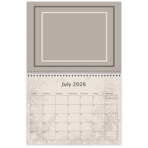 Coffee And Cream (any Year) 2026 Calendar By Deborah Jul 2026