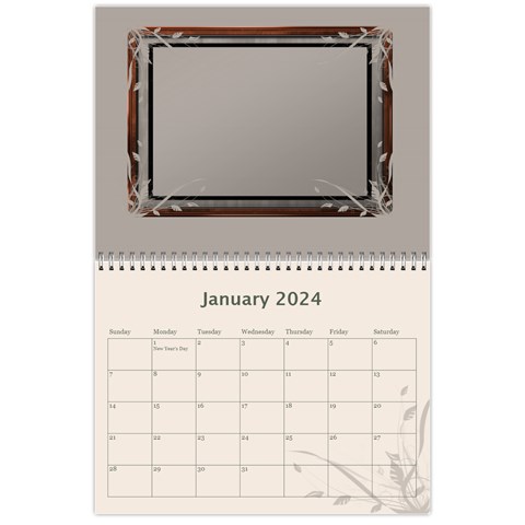 Cream Classic 2024 (any Year) Calendar By Deborah Jan 2024