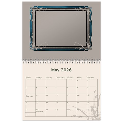 Cream Classic 2026 (any Year) Calendar By Deborah May 2026
