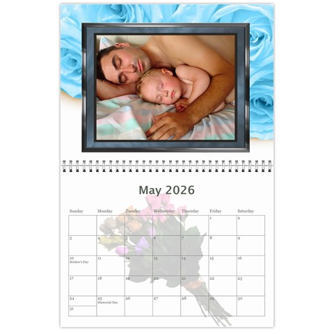 Roses For You (any Year) 2026 Calendar By Deborah May 2026