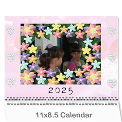 pretty pastels calendar 2024 - Wall Calendar 11  x 8.5  (12-Months)