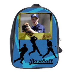 School bag large - I love baseball - School Bag (Large)