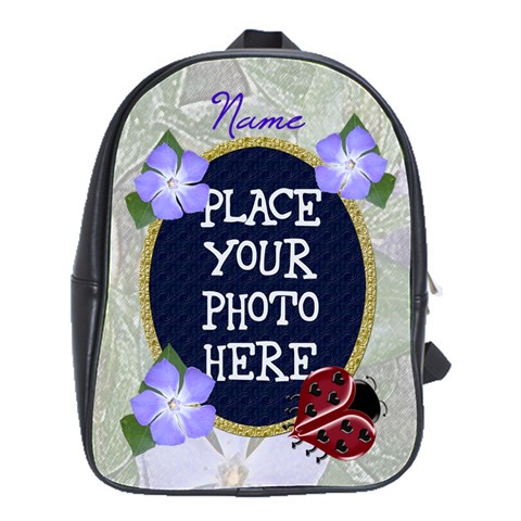 Ladybug Large School Bag By Chere s Creations Front