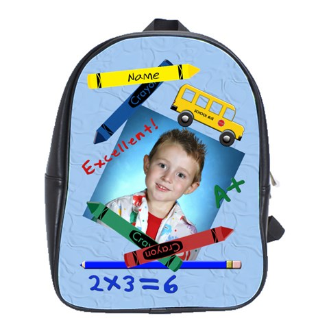 Back To School Large School Bag By Chere s Creations Front