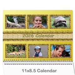 Tutti general purpose (any Year) Calendar 2026 - Wall Calendar 11  x 8.5  (12-Months)