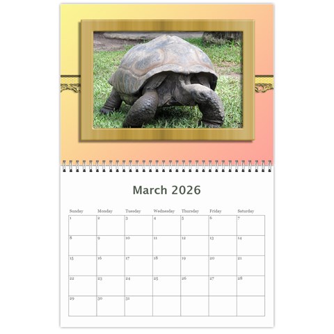 Tutti General Purpose (any Year) Calendar 2026 By Deborah Mar 2026