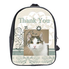 thank you bag - School Bag (Large)