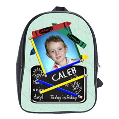 Pencils & Crayons Large School Bag - School Bag (Large)