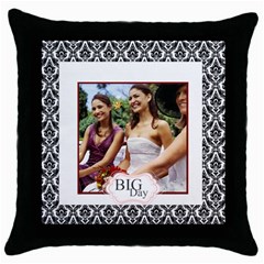 wedding party - Throw Pillow Case (Black)