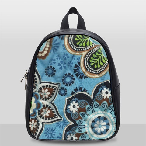 Small Blue School Bag By Eleanor Norsworthy Front