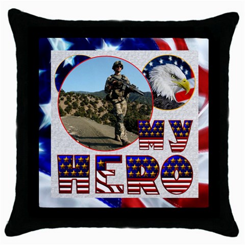My Hero Us Military Pillow Cushion Case By Catvinnat Front