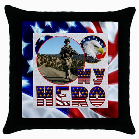 My Hero Us Military Pillow Cushion Case By Catvinnat Front