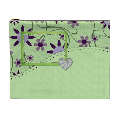 Lavender Essentials Xl Cosmetic Bag 1 By Lisa Minor Front