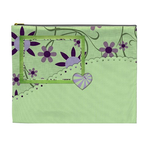 Lavender Essentials Xl Cosmetic Bag 1 By Lisa Minor Front
