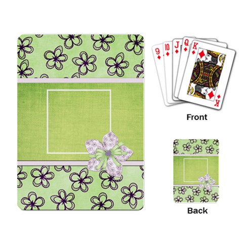 Lavender Essentials Playing Cards 1 By Lisa Minor Back