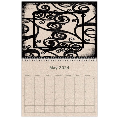 Fantasic Classic Neutral 2024 Calendar By Catvinnat May 2024