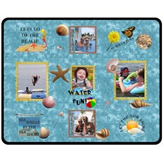 Beach Medium Fleece Blanket - Fleece Blanket (Medium)