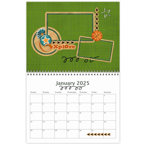 Calendar Jan 2025