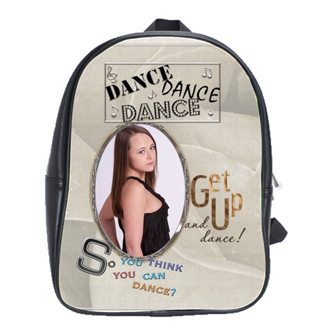 Dance Large School Bag By Lil Front