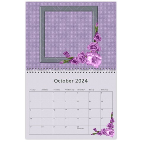Pretty In Mauve 2024 (any Year) Calendar By Deborah Oct 2024