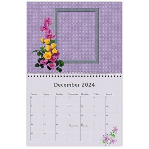 Pretty In Mauve 2024 (any Year) Calendar By Deborah Dec 2024