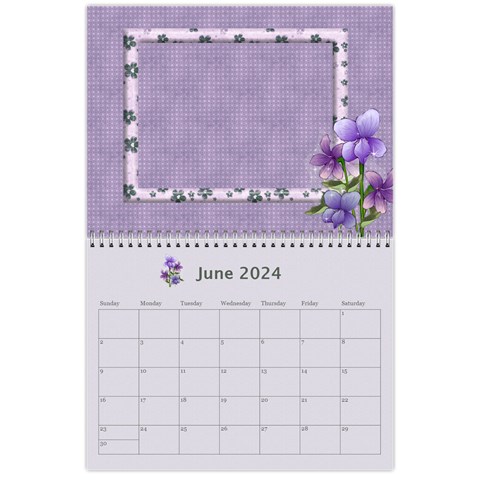 Pretty In Mauve 2024 (any Year) Calendar By Deborah Jun 2024