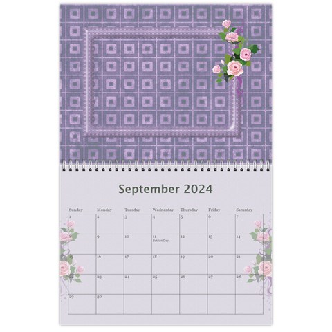 Pretty In Mauve 2024 (any Year) Calendar By Deborah Sep 2024