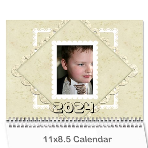 Damask Wedding 2024 Calendar  By Catvinnat Cover