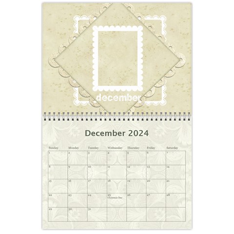 Damask Wedding 2024 Calendar  By Catvinnat Dec 2024
