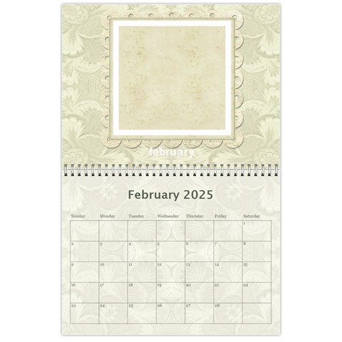 Damask Wedding 2024 Calendar  By Catvinnat Feb 2024