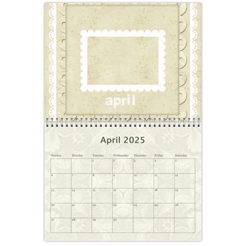 Damask Wedding 2024 Calendar  By Catvinnat Apr 2024