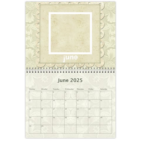 Damask Wedding 2024 Calendar  By Catvinnat Jun 2024