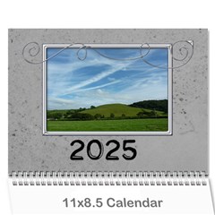 Simple Silver 2025 Calendar - Wall Calendar 11 x 8.5 (12-Months) Simple Silver 2025 Calendar - Wall Calendar 11 x 8.5 (12-Months)