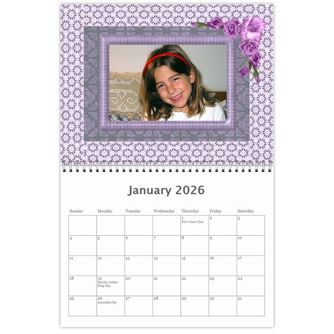 The Look Of Lace 2026 (any Year) Calendar By Deborah Jan 2026