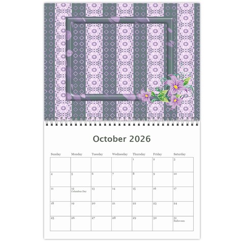 The Look Of Lace 2026 (any Year) Calendar By Deborah Oct 2026