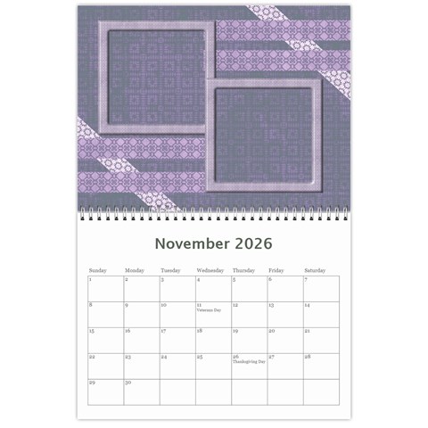 The Look Of Lace 2026 (any Year) Calendar By Deborah Nov 2026