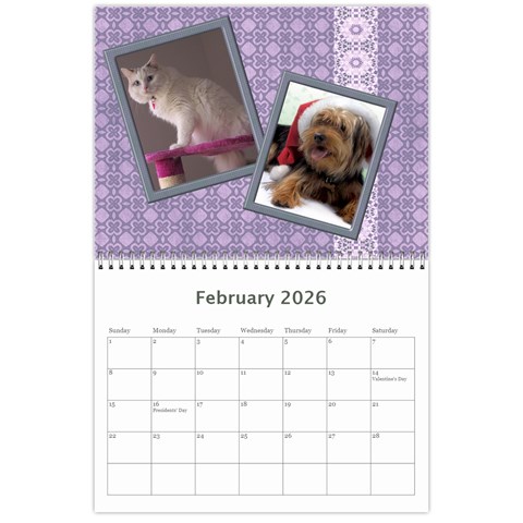 The Look Of Lace 2026 (any Year) Calendar By Deborah Feb 2026