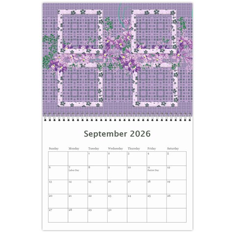 The Look Of Lace 2026 (any Year) Calendar By Deborah Sep 2026