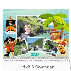 Pirate Pete 2024 Calendar - Wall Calendar 11  x 8.5  (12-Months)