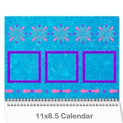 summer vacation calender - Wall Calendar 11  x 8.5  (12-Months)